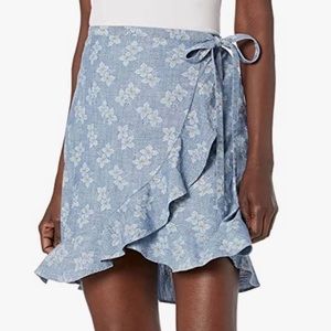 J.Crew Mercantile Chambray Wrap Skirt